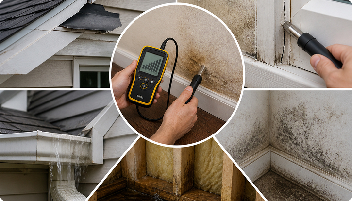Stucco Moisture Probe Inspection