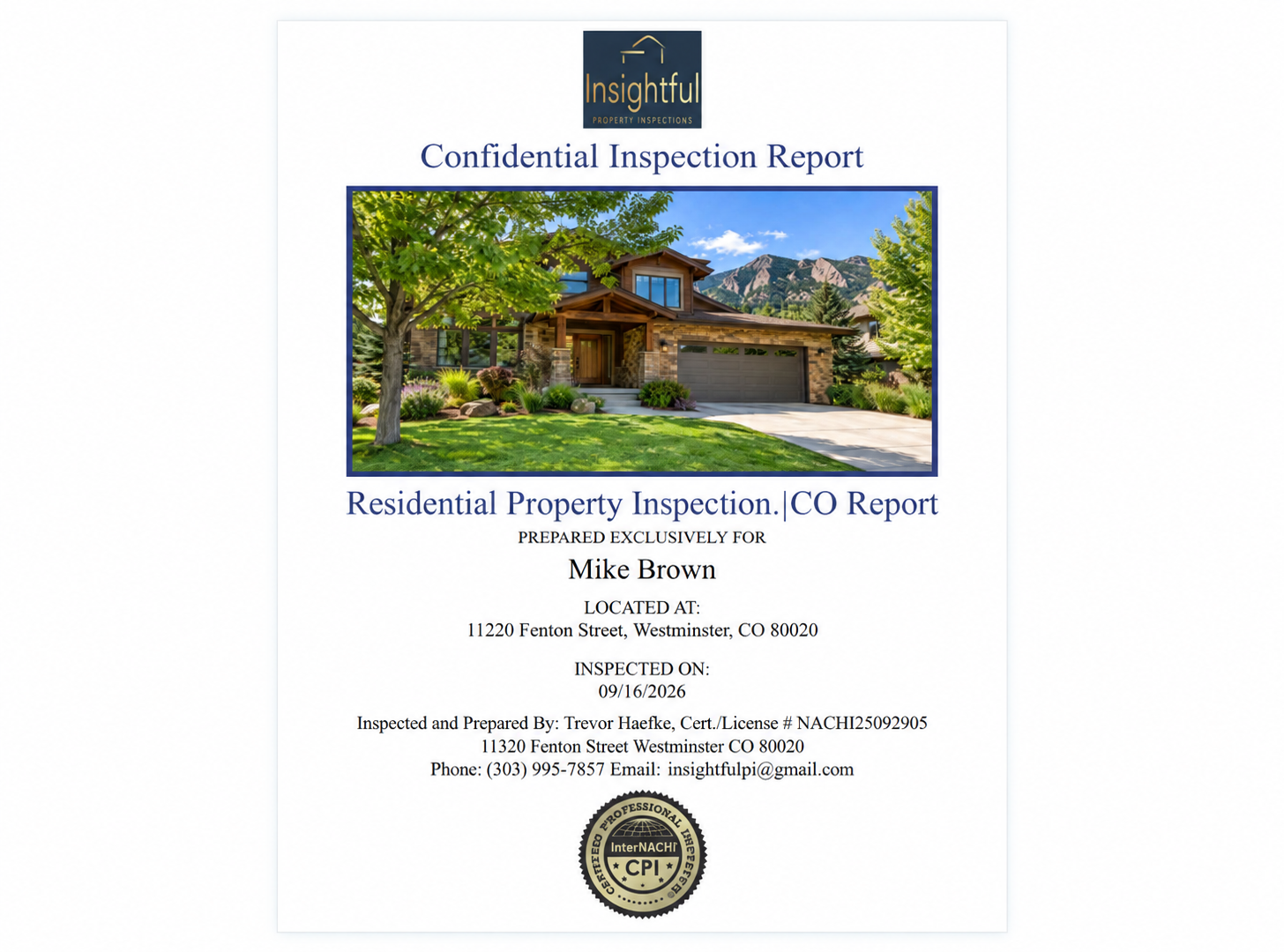 Home Inspection